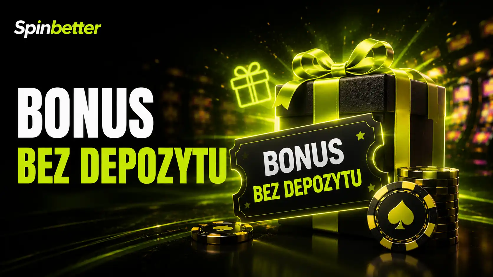 SpinBetter bonus bez depozytu — sekcja promocji z polem na kod