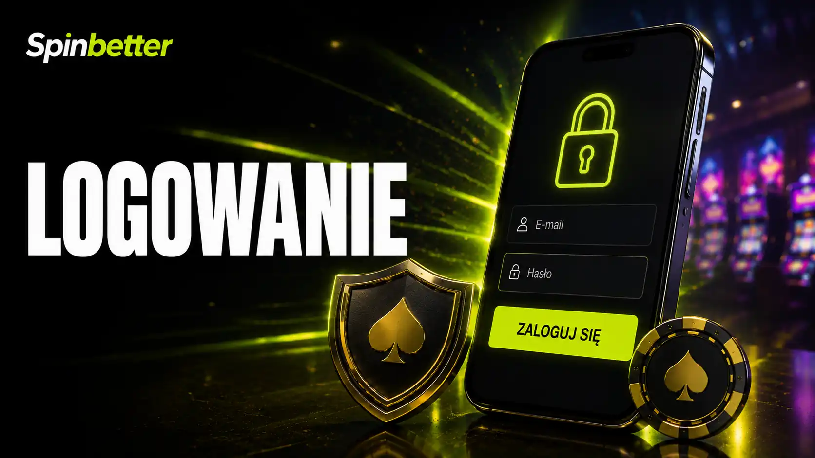 SpinBetter login — ekran logowania na polskim interfejsie